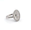 Bague 54 Bague exclusive sertie de diamants en or 18 carats 58 Facettes