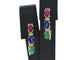Boucles d'oreilles Boucles d'oreilles en or avec pierres précieuses multicolores et diamants 58 Facettes 2276