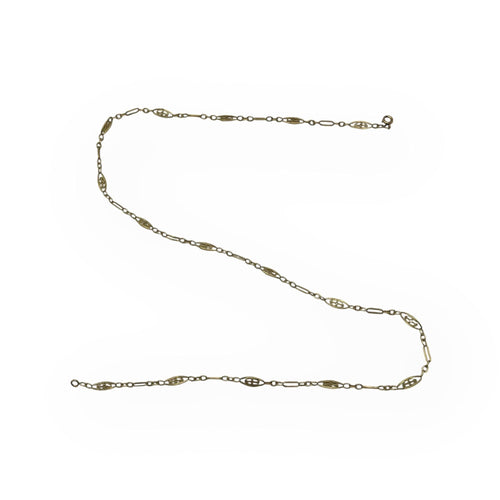 Collier Collier or jaune filigrane 58 Facettes 149058080