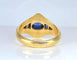 Bague en or jaune 18 carats saphirs cabochon et calibrés époque Art Deco