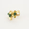 Bague 58 Bague en Or jaune  et pierres vertes 58 Facettes SBR17582