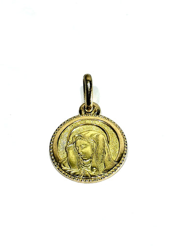 Pendentif Médaille de la vierge en or 58 Facettes
