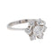 Bague 57 Bague Marguerite Or blanc Diamant 58 Facettes 3754276CN
