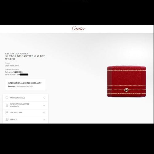 Montre Cartier Montre Santos Galbée 58 Facettes MT43424