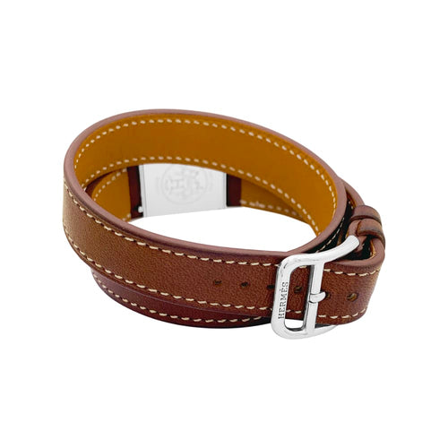 Montre Montre Hermès, "Heure H", acier sur cuir. 58 Facettes 35040