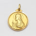 Pendentif médaille scapulaire en or jaune 58 Facettes E363592