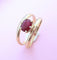 Bague 57.5 Bague Rubis en solitaire Or Jaune 18 K 58 Facettes AA 1642