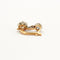 Boucles d'oreilles Dormeuses diamants or gris et jaune 58 Facettes