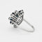 Bague 54 Bague or gris motif grappe, saphirs et diamants 58 Facettes 127027160539