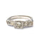 Bague 55 Bague en or blanc avec diamants 58 Facettes