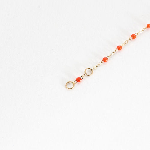Bracelet GIGI Clozeau - Classique Gigi - Bracelet en or jaune et résine rouge 58 Facettes BRI0094X2