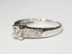 Bague Solitaire or blanc et diamant 58 Facettes 28832