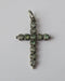 Pendentif Pendentif croix Jeannette arlésienne argent strass XIXe 58 Facettes