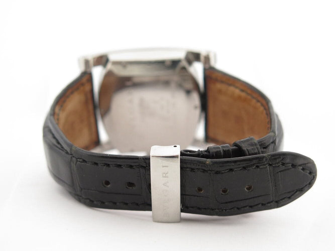 Montre montre BULGARI assioma aa48s 48mm acier bracelet croco automatique 58 Facettes 270919