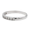 Bague 51 Bague Demi alliance Or blanc Diamant 58 Facettes 2673366CN