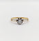 Bague 51 Bague solitaire art deco or 18k diamant de 0,15 carats 58 Facettes A05975