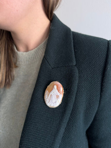 Broche Broche Camée Coquillage Monture or jaune 58 Facettes