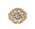 Bague 52 Bague en or jaune 18 carats , diamant 0,70 carat entouré de 8 diamants 58 Facettes AB493