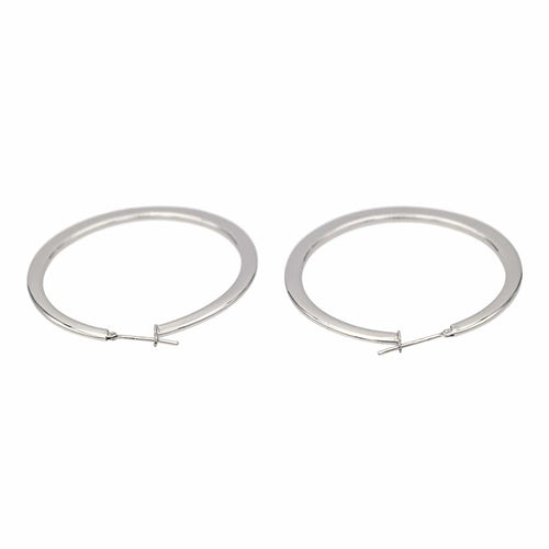 Boucles d'oreilles Boucles d'oreilles Créoles Or blanc 58 Facettes 3849279CN