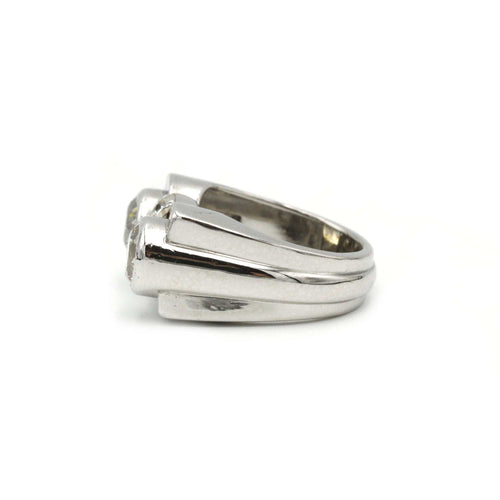 Bague 57 Bague Platine & diamants 58 Facettes 240116R