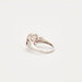 Bague 53 Bague or blanc quartz rose et tourmalines 58 Facettes