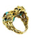 GILBERT ALBERT. Collection "Multi-billes", bague toi et moi or jaune 18K