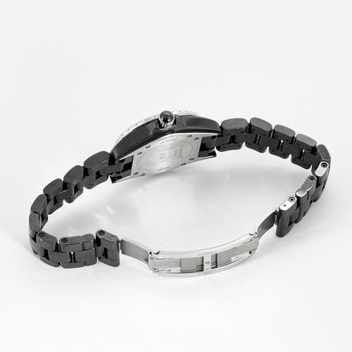 CHANEL - J12 - Montre Céramique noire et diamants