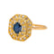 Bague Or rose Saphir, Diamant