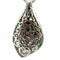 Collier Collier en or blanc , perle ( Mabe ) de Tahiti , émeraude et diamants naturels 58 Facettes