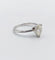 Bague solitaire or blanc et diamant Fancy Light Yellow, certificat AIG