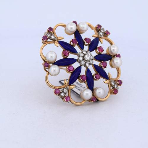 Broche Jeu vintage des années 60 58 Facettes SP15