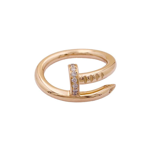 Bague 50 Bague Cartier, "Juste un Clou", or rose, diamants. 58 Facettes 35012