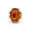 Bague 54 Bague ancienne en or 18 carats, citrine et diamants 58 Facettes