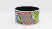 Bracelet Bracelet Hermès manchette en métal argenté émaillé - Ref 30191 58 Facettes