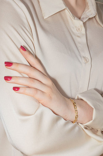 Bracelet Caplain Saint André Bracelet  Or jaune Saphir 58 Facettes 3784957CN