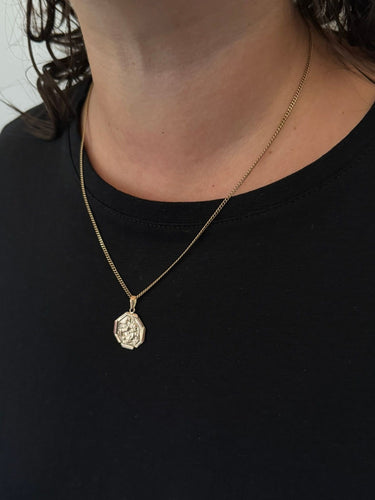 Pendentif Médaille Saint Christophe Or Rose 58 Facettes