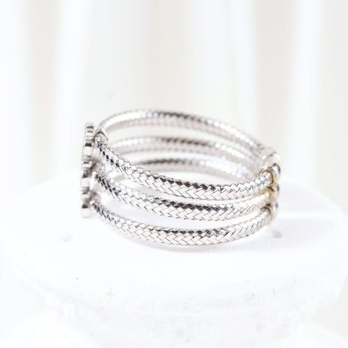 Bague 66 Bague TOUS en or blanc avec diamants taille brillant 58 Facettes J000002214