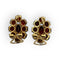 Boucles d'oreilles Boucles d'oreilles or jaune, fleurs grenats 58 Facettes 149059500
