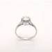 Bague Solitaire or blanc et platine sertie d'un diamant 58 Facettes