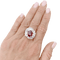 Bague 56 Bague jupe rubis, diamants, platine. 58 Facettes 34673