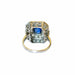 Bague 53 Bague en platine avec diamants et saphirs 58 Facettes Q185B