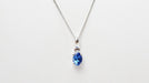 Necklace Necklace in white gold, tanzanite and diamonds 58 Facettes 32628