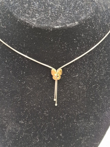 Collier Collier réglable papillon Salvini en or blanc et rose 58 Facettes