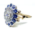 Bague 51 Bague Or blanc Diamants Saphirs 58 Facettes AB241