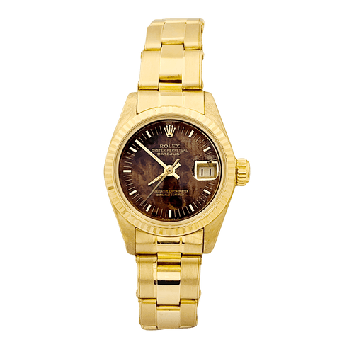 Montre Montre Femme Rolex, "Oyster Perpetual Datejust", or jaune. 58 Facettes 34471