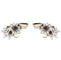 Boucles d'oreilles Boucles d'oreilles, "Edelweiss", en or jaune, platine et diamants. 58 Facettes 29984