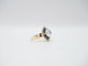 Bague 58 Bague or jaune quartz saphirs et diamants 58 Facettes 5081