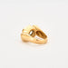 Bague Bague or jaune aigue marine et grenats 58 Facettes