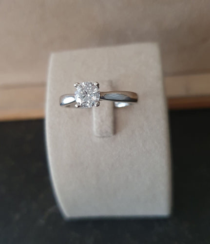 Bague 54 Bague Platine Daimants 58 Facettes 1