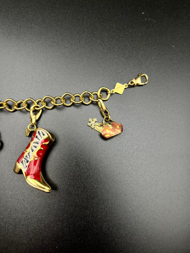 Bracelet Bracciale charms \"Pretty Woman\" en or jaune 58 Facettes